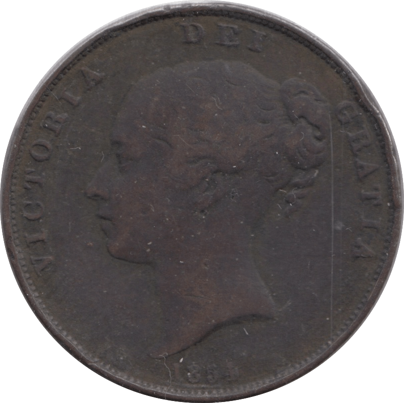 1854 PENNY ( FINE ) 2 - Penny - Cambridgeshire Coins