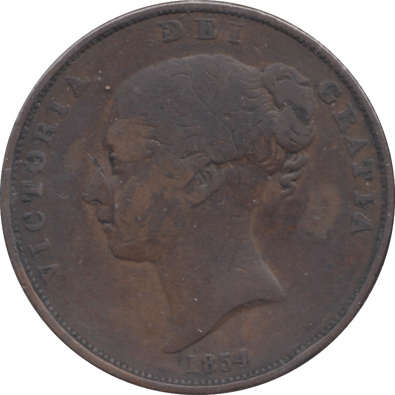 1854 PENNY ( FINE ) - PENNY - Cambridgeshire Coins