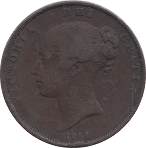 1854 PENNY ( FINE ) - Penny - Cambridgeshire Coins