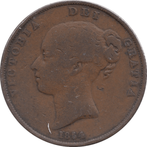 1854 PENNY ( FINE ) - Penny - Cambridgeshire Coins