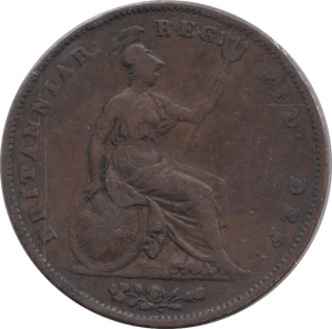 1854 PENNY ( FINE ) - Penny - Cambridgeshire Coins