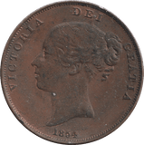 1854 PENNY ( GVF ) - PENNY - Cambridgeshire Coins