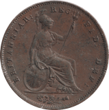 1854 PENNY ( GVF ) - PENNY - Cambridgeshire Coins