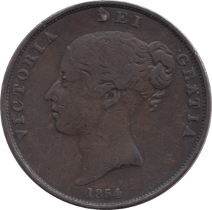 1854 PENNY ( VF ) 3 - PENNY - Cambridgeshire Coins