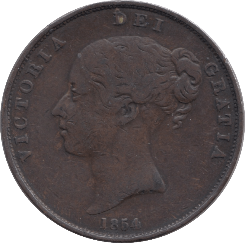 1854 PENNY ( VF ) 3 - PENNY - Cambridgeshire Coins