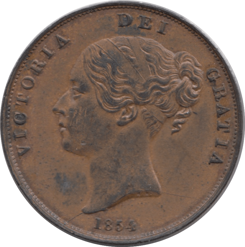 1854 PENNY ( VF ) - Penny - Cambridgeshire Coins