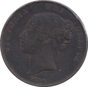 1854 PENNY ( VF ) - PENNY - Cambridgeshire Coins