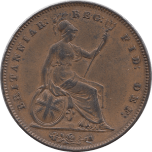 1854 PENNY ( VF ) - Penny - Cambridgeshire Coins