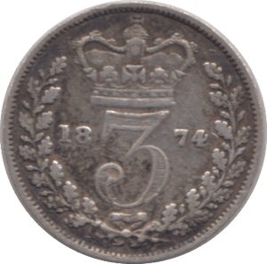 1854 THREEPENCE ( FINE ) - THREEPENCE - Cambridgeshire Coins