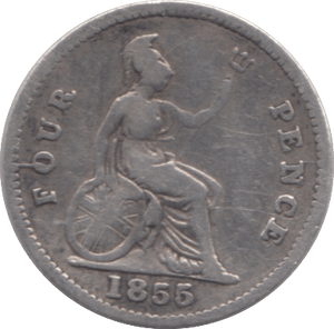 1855 FOURPENCE ( NF ) - Fourpence - Cambridgeshire Coins