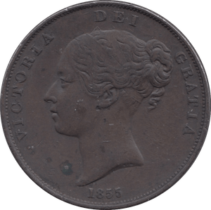 1855 PENNY ( EF ) - Penny - Cambridgeshire Coins