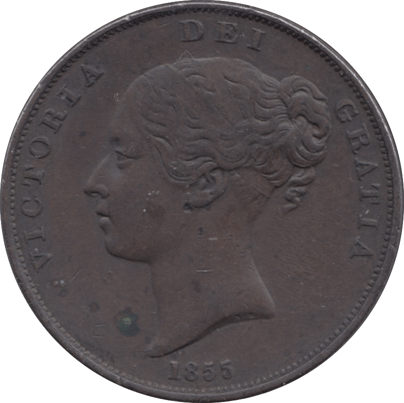 1855 PENNY ( EF ) - Penny - Cambridgeshire Coins