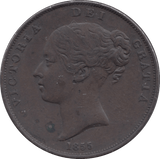 1855 PENNY ( EF ) - Penny - Cambridgeshire Coins