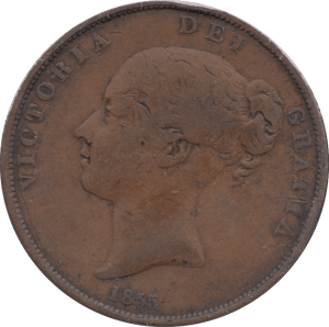 1855 PENNY ( FINE ) - Penny - Cambridgeshire Coins