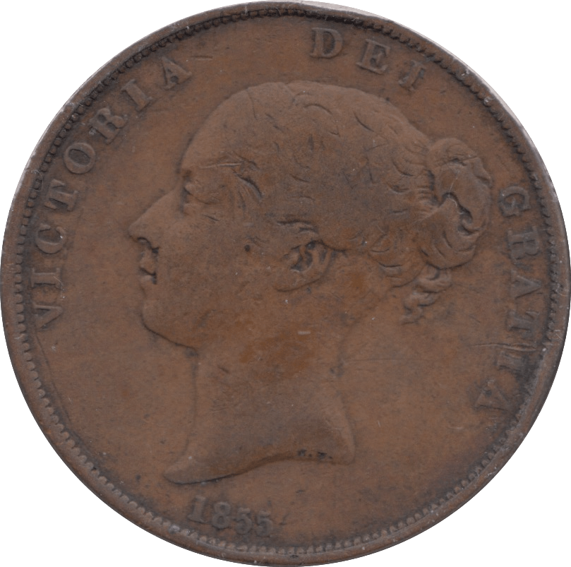 1855 PENNY ( FINE ) - Penny - Cambridgeshire Coins