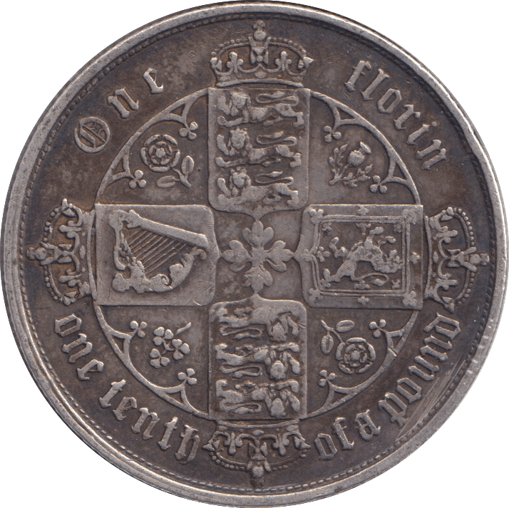 1856 FLORIN ( GF ) - FLORIN - Cambridgeshire Coins