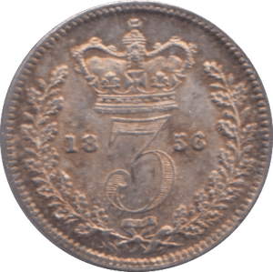 1856 MAUNDY THREEPENCE ( UNC ) - MAUNDY THREEPENCE - Cambridgeshire Coins