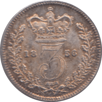 1856 MAUNDY THREEPENCE ( UNC ) - MAUNDY THREEPENCE - Cambridgeshire Coins