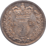 1856 MAUNDY THREEPENCE ( UNC ) - MAUNDY THREEPENCE - Cambridgeshire Coins