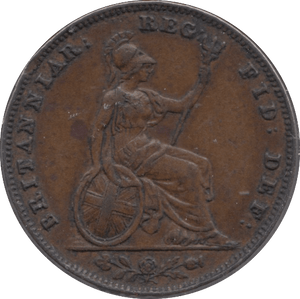 1857 FARTHING ( EF ) - Farthing - Cambridgeshire Coins