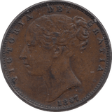 1857 FARTHING ( EF ) - Farthing - Cambridgeshire Coins