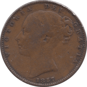 1857 FARTHING ( FINE ) - Farthing - Cambridgeshire Coins