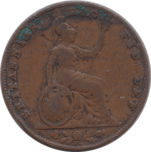 1857 FARTHING ( FINE ) - Farthing - Cambridgeshire Coins