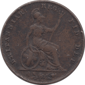 1857 FARTHING ( FINE ) - Farthing - Cambridgeshire Coins