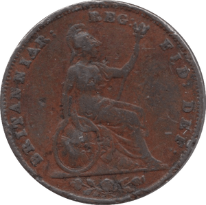 1857 FARTHING ( FINE ) - Farthing - Cambridgeshire Coins