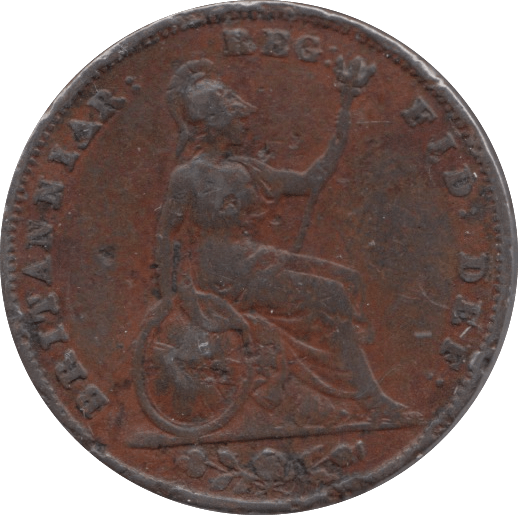 1857 FARTHING ( FINE ) - Farthing - Cambridgeshire Coins