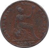 1857 FARTHING ( FINE ) - Farthing - Cambridgeshire Coins