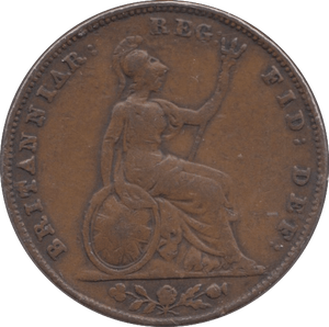 1857 FARTHING ( FINE ) - Farthing - Cambridgeshire Coins