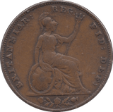 1857 FARTHING ( FINE ) - Farthing - Cambridgeshire Coins