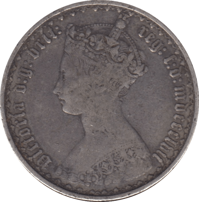 1857 FLORIN ( FINE ) - FLORIN - Cambridgeshire Coins