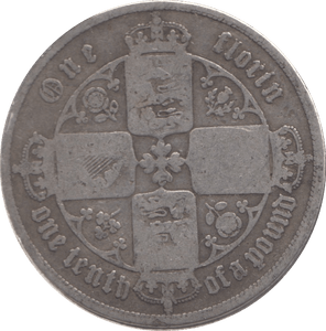 1857 FLORIN ( NF ) - FLORIN - Cambridgeshire Coins