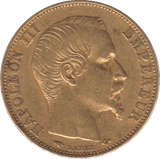 1857 GOLD 20 FRANCS FRANCE ( A ) - Gold World Coins - Cambridgeshire Coins