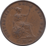 1857 HALFPENNY ( EF ) - Halfpenny - Cambridgeshire Coins