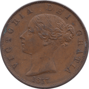 1857 HALFPENNY ( EF ) - Halfpenny - Cambridgeshire Coins