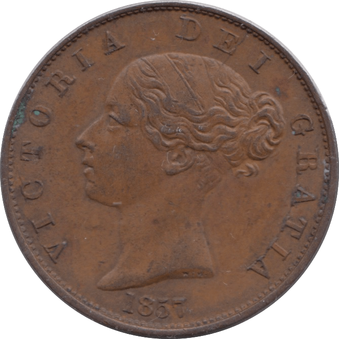 1857 HALFPENNY ( EF ) - Halfpenny - Cambridgeshire Coins