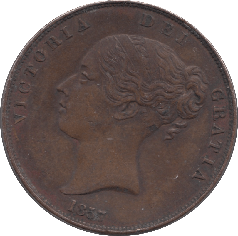 1857 PENNY ( AUNC ) - Penny - Cambridgeshire Coins