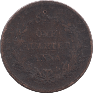 1858 1/4 ANNA INDIA - WORLD COINS - Cambridgeshire Coins