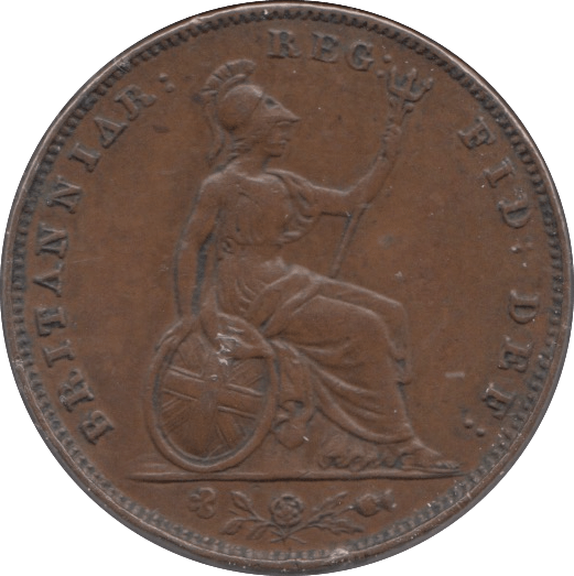 1858 FARTHING ( EF ) - Farthing - Cambridgeshire Coins