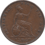 1858 FARTHING ( EF ) - Farthing - Cambridgeshire Coins