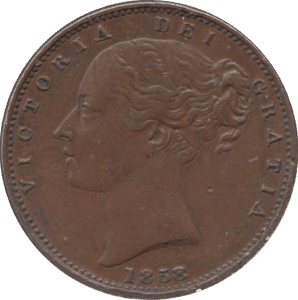 1858 FARTHING ( EF ) - Farthing - Cambridgeshire Coins