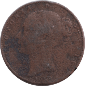 1858 FARTHING ( FAIR ) - FARTHING - Cambridgeshire Coins