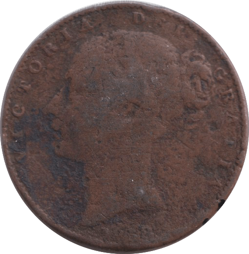 1858 FARTHING ( FAIR ) - FARTHING - Cambridgeshire Coins