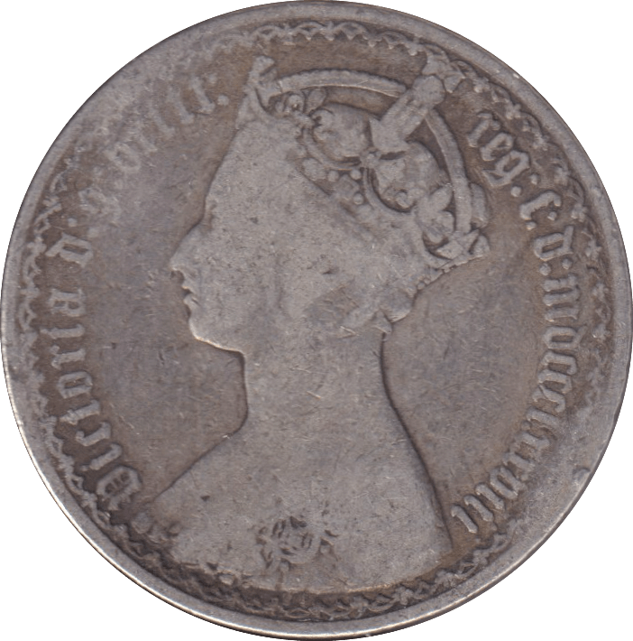 1858 FLORIN ( NF ) - FLORIN - Cambridgeshire Coins