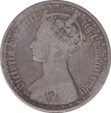 1858 FLORIN ( NF ) - FLORIN - Cambridgeshire Coins