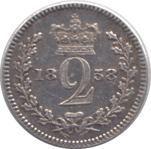 1858 MAUNDY TWOPENCE ( EF ) - MAUNDY TWOPENCE - Cambridgeshire Coins