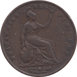 1858 PENNY ( FINE ) - PENNY - Cambridgeshire Coins